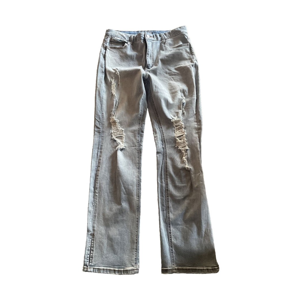 New Fashion Nova Tall Killing ‘Em Kindly High Rise Jeans Light Blue Wash Size 15